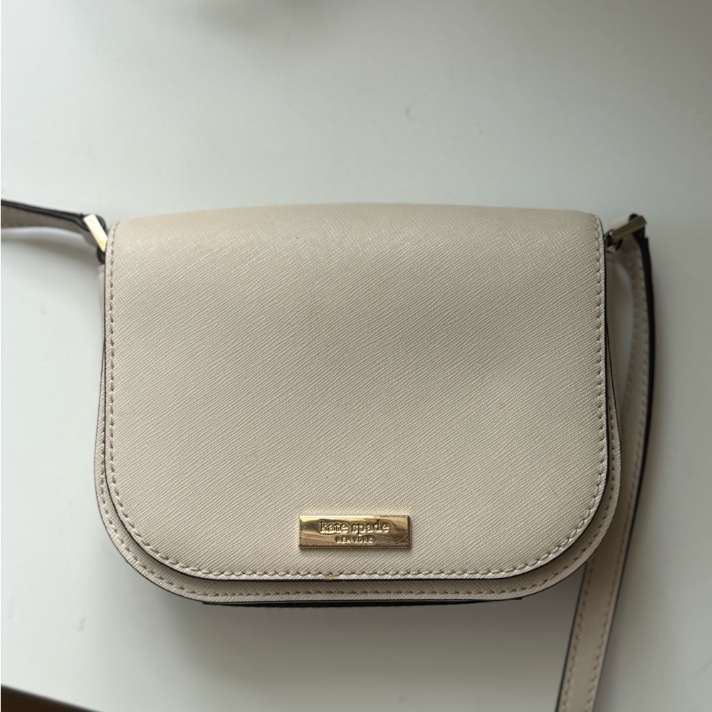 Kate Spade Cream Crossbody Bag with Gold Hardware